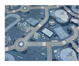 Dywan dziecięcy Street Uliczki 150x150 nieb @82679