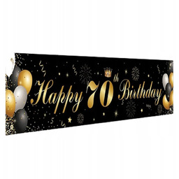 Baner Urodzinowy Na 70 Urodziny 18Cm X 40Cm