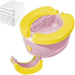 SKŁADANY NOCNIK PODRÓŻNY BANAN RÓŻ [DG-NC1-ROZ]