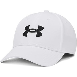 Under Armour Mężczyźni Stretch Fit 1376700 Czapka, Biały/Czarny,