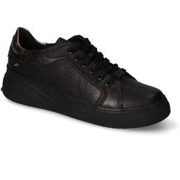 Sneakersy Rieker Czarne Sznurowane Na Grubej Podeszwie Sneakersy