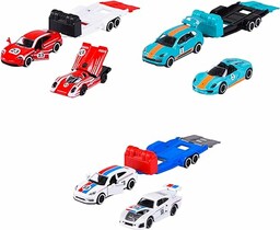 Majorette 212053112SSU Porsche Race Trailer Set (3 Vehicles)