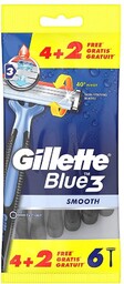 GILLETTE Blue3 Smooth jednorazowe maszynki do golenia 6szt