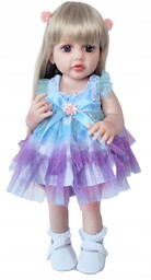 Lalka typ Reborn Lalka Realistyczna Vinil 55cm Włosy