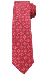 Czerwony Elegancki Krawat -Angelo di Monti- 6 cm,