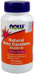 Now Foods, Natural Beta Carotene 25000 iu, Suplement