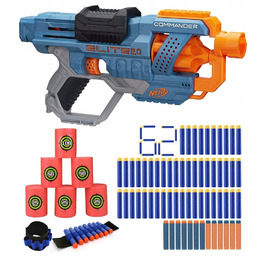 ZESTAW - NERF ELITE 2 PISTOLET COMMANDER +DODATKI