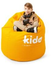 Diablo Chairs KIDO Tkanina Żółty Pufa dla dzieci