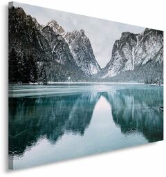 Obraz na płótnie, Góry krajobraz jezioro 90x60