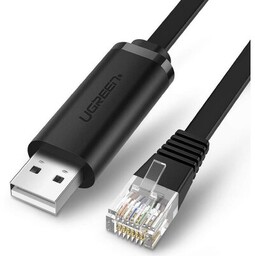 Ugreen CM204 USB - RJ45 1.5m czarny