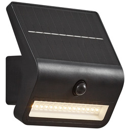 QAZQA Zewnętrzna lampa ścienna czarna z LED IP54
