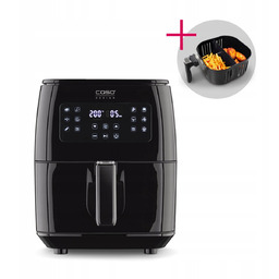 CASO AF660 Duplex Frytkownica beztłuszczowa 1700W, czarna, 6L,