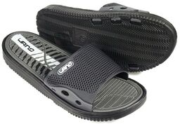 Klapki męskie basenowe miękkie piankowe 6168-X3 LANO czarne