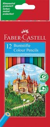 Faber Castell 120112 - Sześciokątne kredki ołówkowe CASTLE,