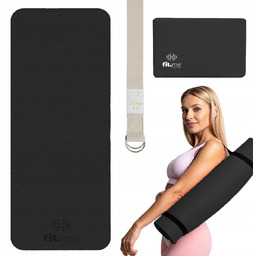 Zestaw Mata Do Jogi Antypoślizgowa Tpe Duża Kostki