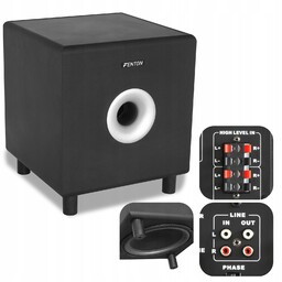 Subwoofer aktywny 10'' Hifi 200W do kina domowego