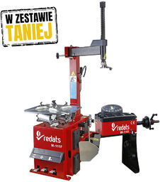 2w1 Półautomatyczna Montażownica do Opon 230V z Wyważarką
