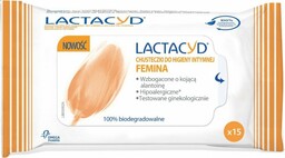 Lactacyd Femina Chusteczki do higieny intymnej 1op-15szt