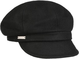 Czapka Kaszkiet Delanda by Seeberger, czarny, One Size