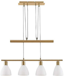 Lindby - Simeon Lampa Wisząca White/Brass