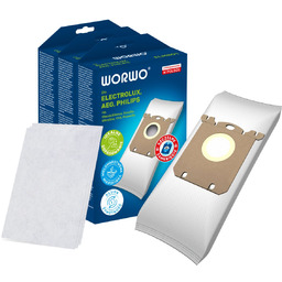 12x Worki do odkurzacza WORWO Electrolux/Philips S-BAG ELMB01K