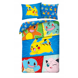 Pościel Bawełniana 140 X 200 CM Pokemon Pikachu