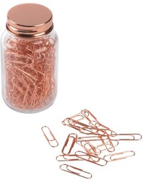 Spinacze COPPER CLIPS w słoiku, miedź
