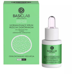 BasicLab Normalizujące serum przeciw zaskórnikom odblokowanie i redukcja