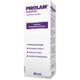 PIROLAM Szampon przeciwłupieżowy z witaminami A+E 60ml