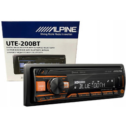Alpine UTE-200BT Bluetooth+ Flac Usb Multicolor Aux Radio