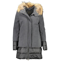 TAK ZEE SZARA KURTKA PUCHOWA DAMSKA