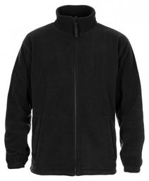 Czarny POLAR (Bluza) Męski bez Kaptura -JANPOL- Lekki,