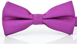 Fioletowa muszka męska mucha elegancka z poszetką