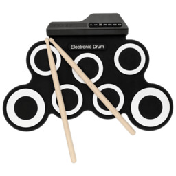 Perkusja elektroniczna zwijana MUSIC MATE MM-DRM10 RollDrum Czarno-biały