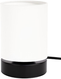 Lampa stołowa Puro 1xE27 maks. 25W Czarny metal/biały