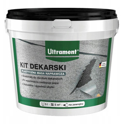 Ultrament Kit Dekarski naprawczy Plastyczna masa bitumiczna 5L
