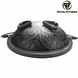 Trener równowagi: Półpiłka platforma balansowania z linkami