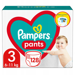 Pieluchomajtki Pampers Pants rozmiar 3 128 szt Box