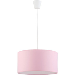 Lampa wisząca kula różowa z tworzywa 1-punktowa