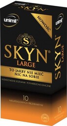Prezerwatywy Unimil SKYN Large Nielateksowe (1op./10szt.) 100% ORYGINAŁ