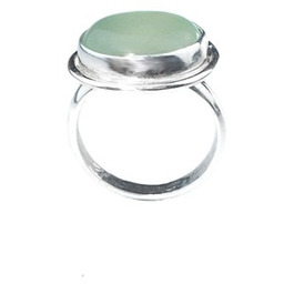 Pakamera Pierścionek z agatem miętowym