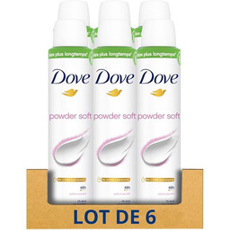 Dove Powder Soft Dezodorant, 6 x 200 ml