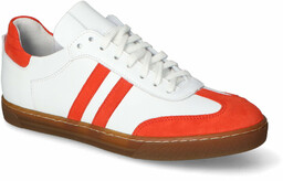 Sneakersy Lewski 3484 Białe/Pomarańcz