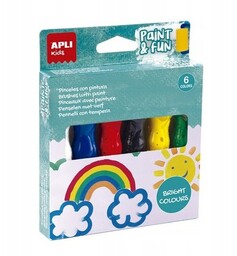 Farby W Tubie Z Pędzelkiem Apli Kids -
