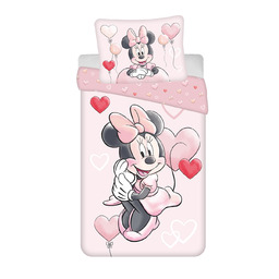 Jerry Fabrics Pościel bawełniana 140x200 Minnie Balloon 02