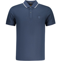 MĘSKA KOSZULKA POLO Z KRÓTKIM RĘKAWEM BOSS, NIEBIESKA