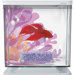 Marina Flower Aquarium do kamfików (betta), kompletny zestaw