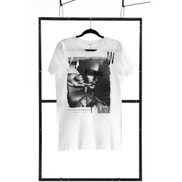 T-shirt men white S regular 100% ORYGINAŁ DYSKRETNA