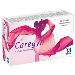 Caregyn, 10 glob. dopochwowych - leczenie dolegliwości intymnych
