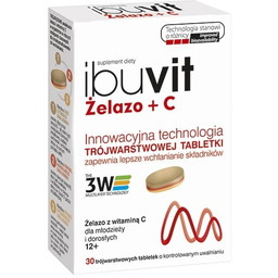 Ibuvit Żelazo + C x30 tabletek